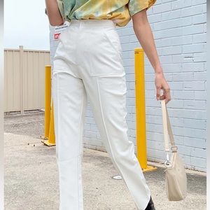 Princess Polly Encore Pants in white